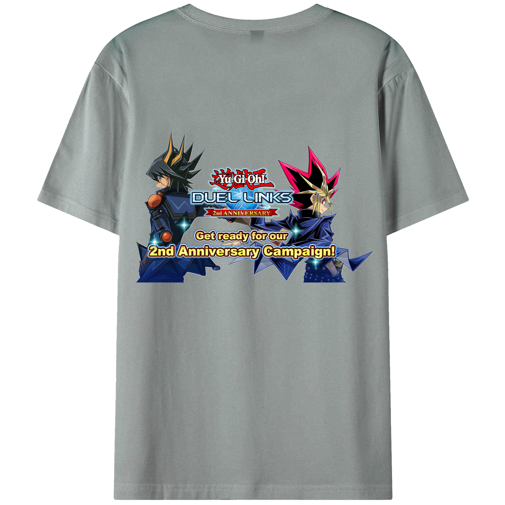 （画像用） 遊☆戯☆王 Yu-Gi-Oh! 綿100％ メンズ半袖Tシャツ（バックプリント） 通気性